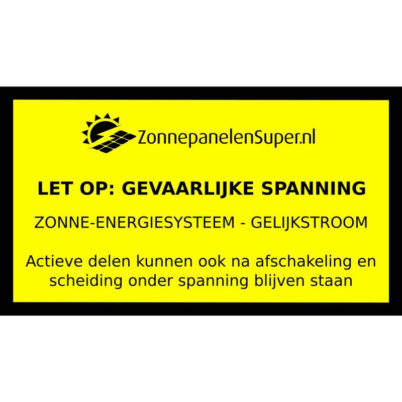 Omvormer sticker groot
