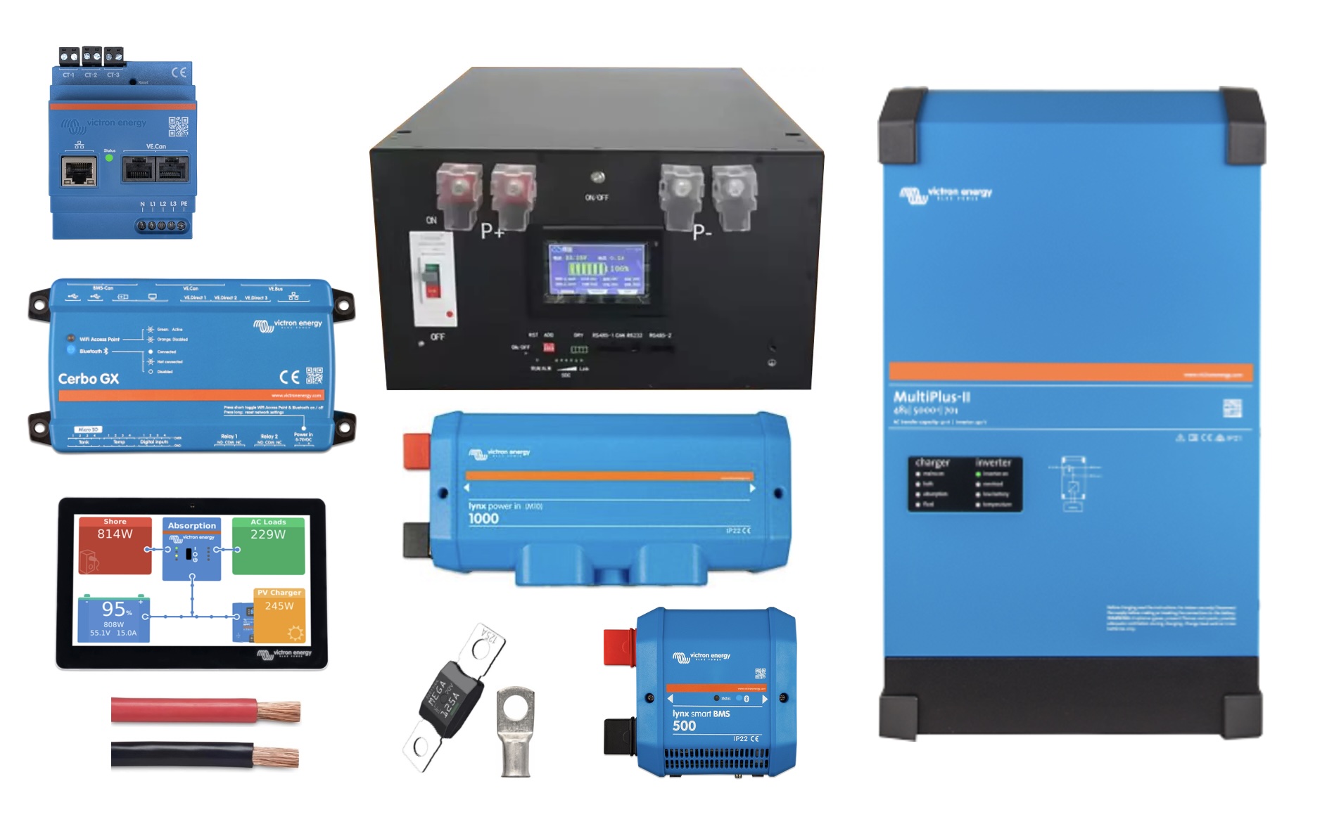 Victron Energy ESS PRO set 32kWh / 8kVA / 1-fase uitbreidbaar