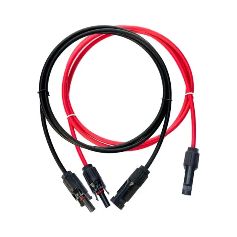 Solar kabel rood of zwart voorgemonteerd