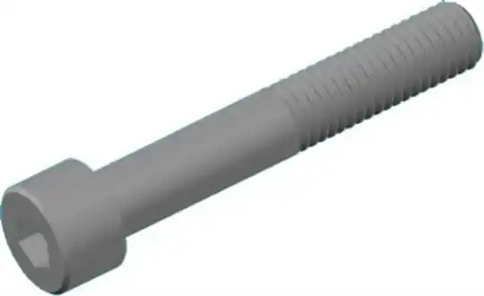 Blubase RVS bout M8x45