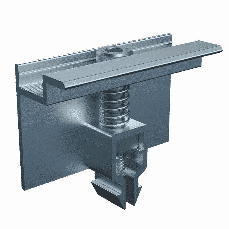 Blubase easy eindklem aluminium, 40mm
