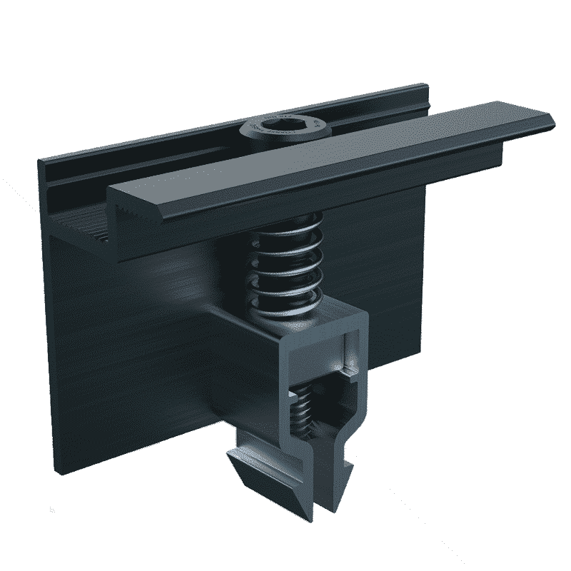 Blubase easy eindklem zwart, 30mm