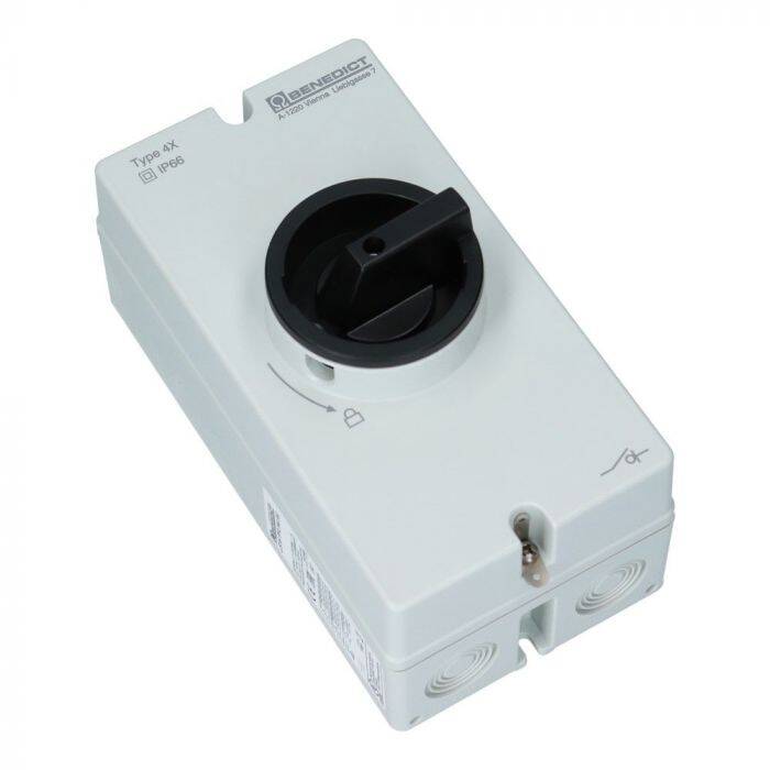 Werkschakelaar DC 4-polig 32A/600V 13A/1000V
